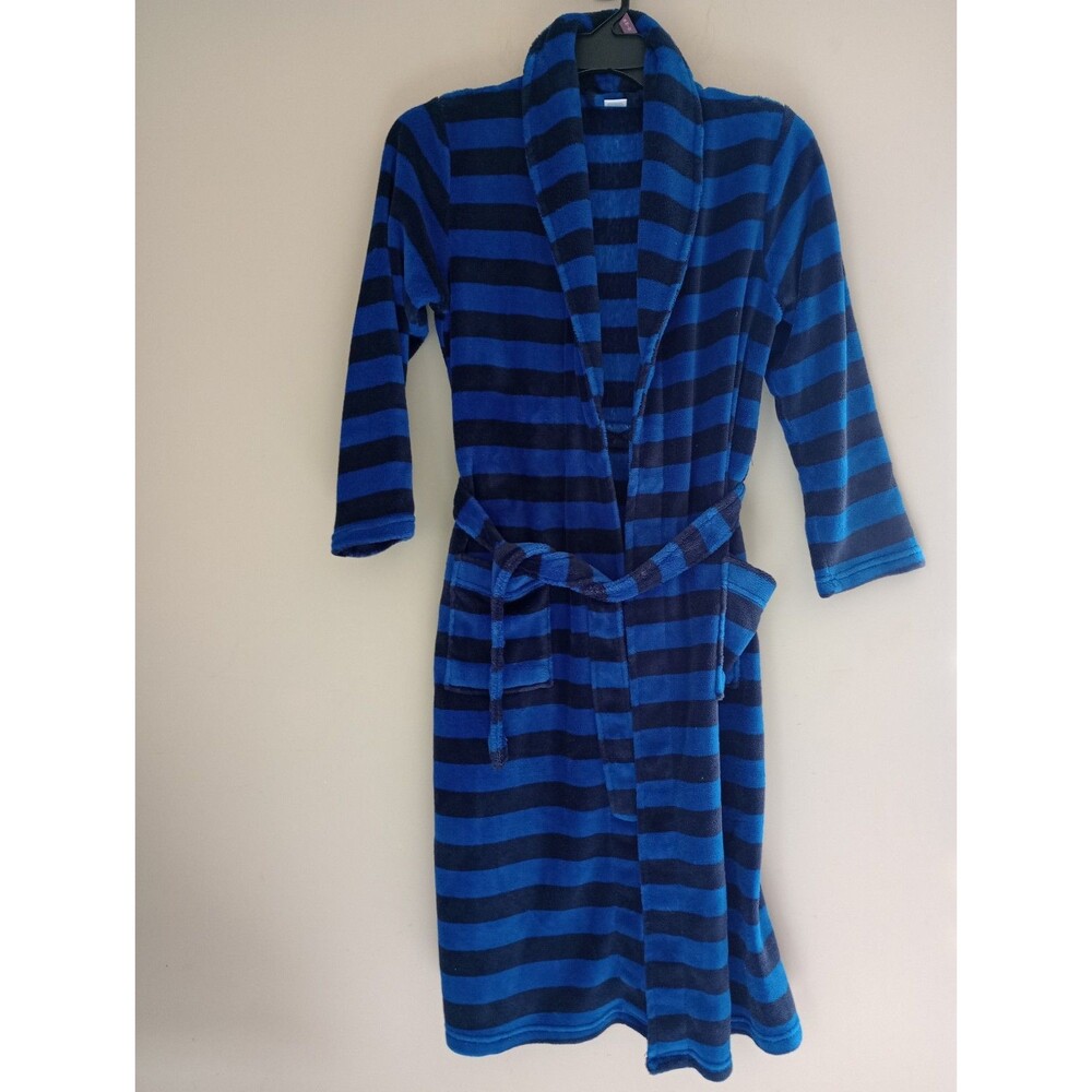 Arizona Jean Co Navy/Black Striped Robe with Attached Belt Pockets Size 14/16
